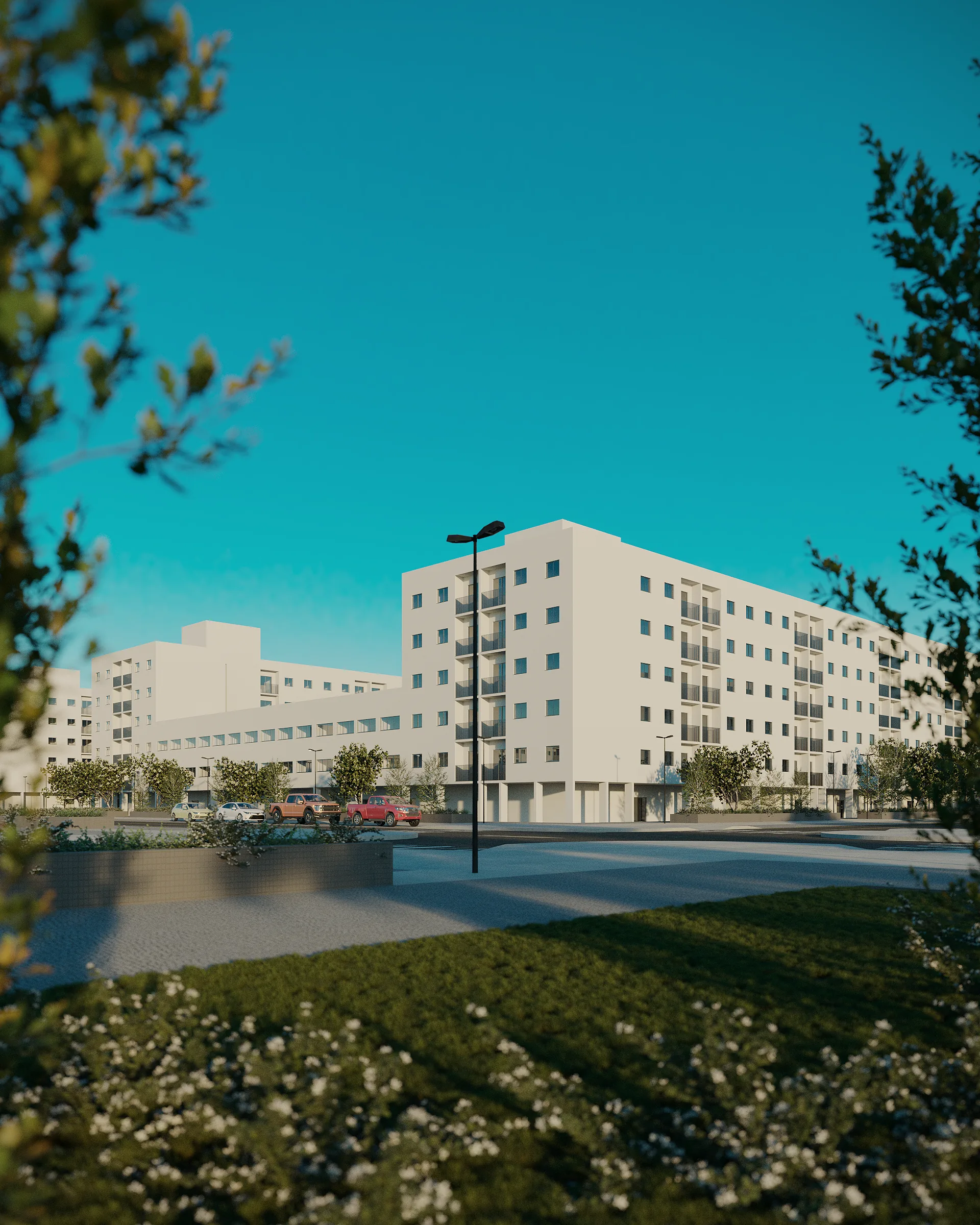 Residencial Conquista ao pôr do sol — vista 3