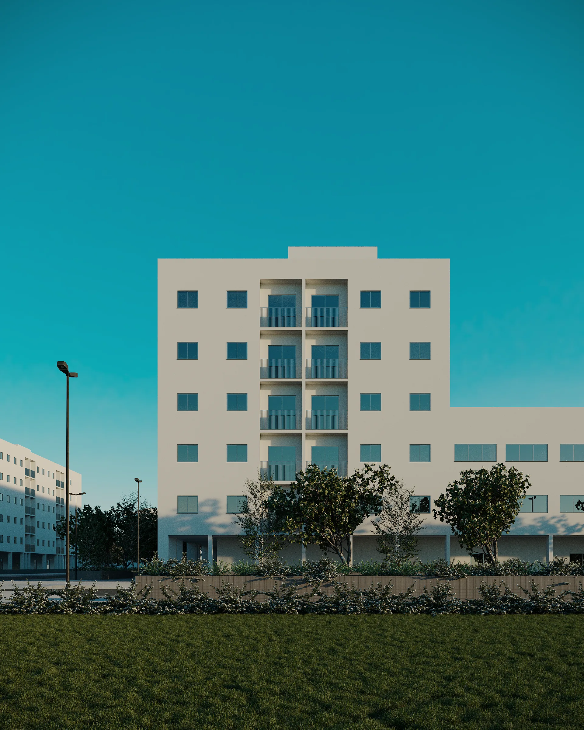Residencial Conquista ao pôr do sol — vista 4