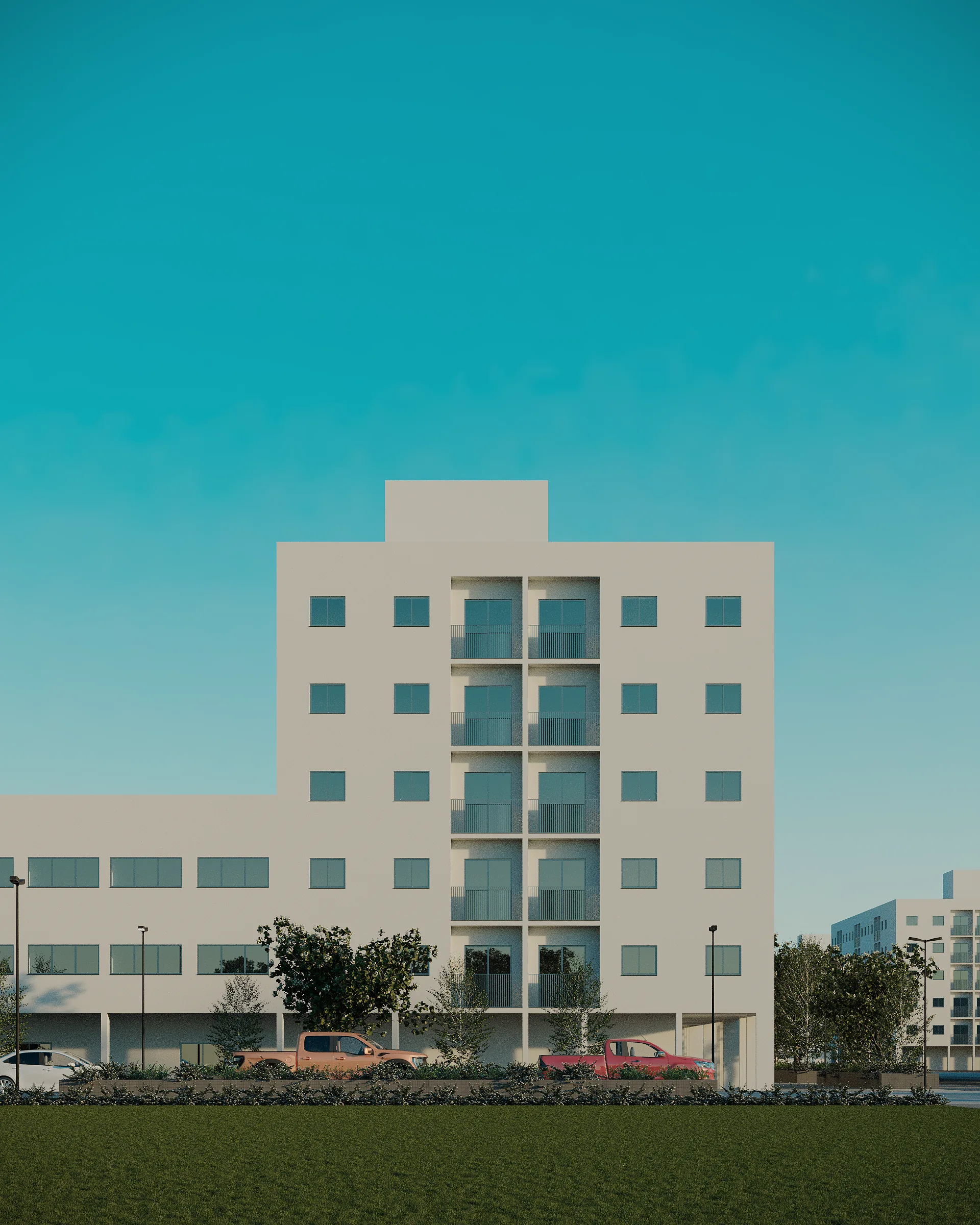 Residencial Conquista ao pôr do sol — vista 5