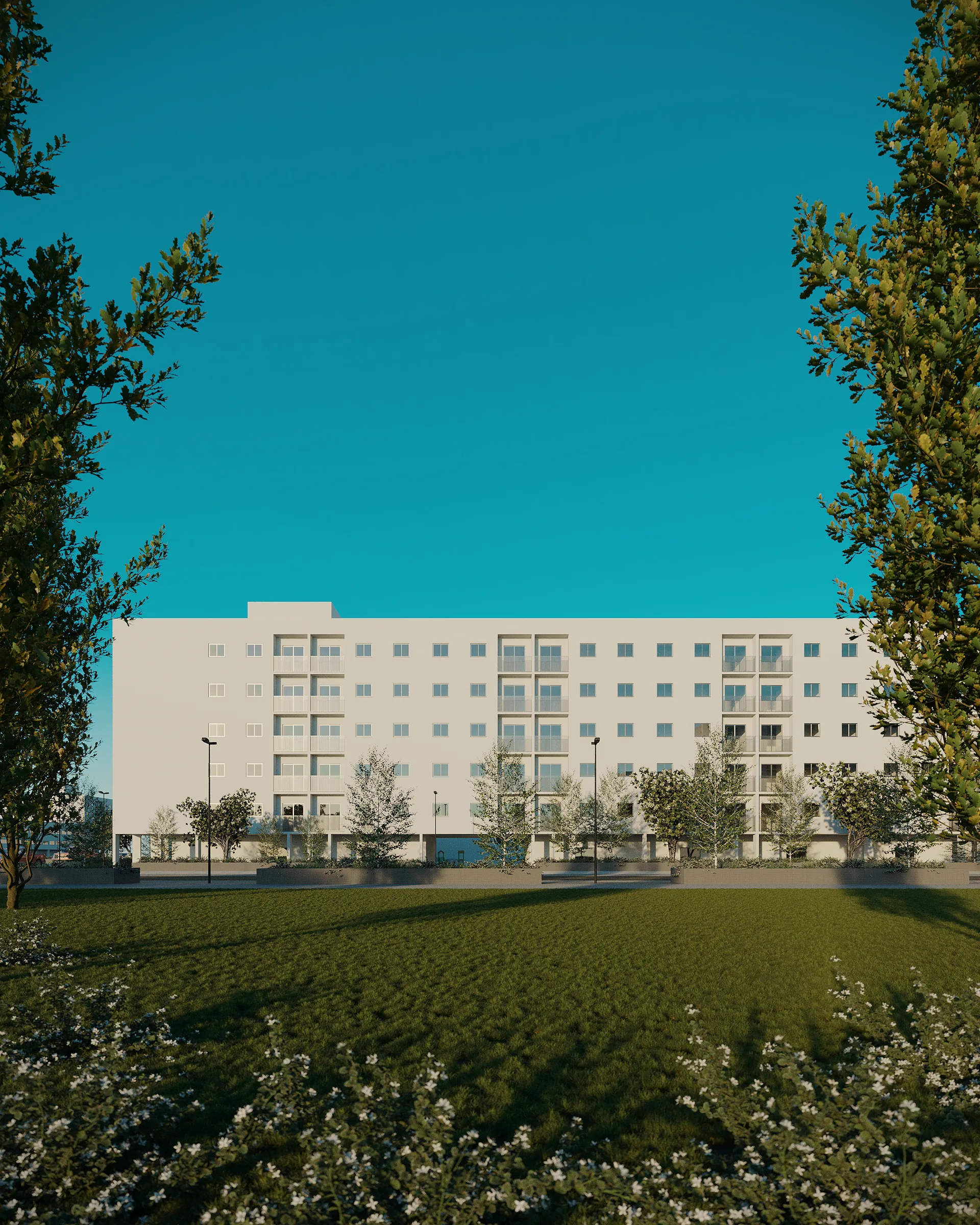 Residencial Conquista ao pôr do sol — vista 6
